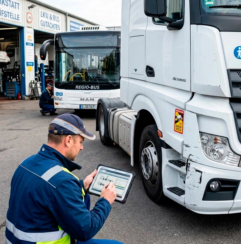 Professionelles LKW & Bus Gutachten 