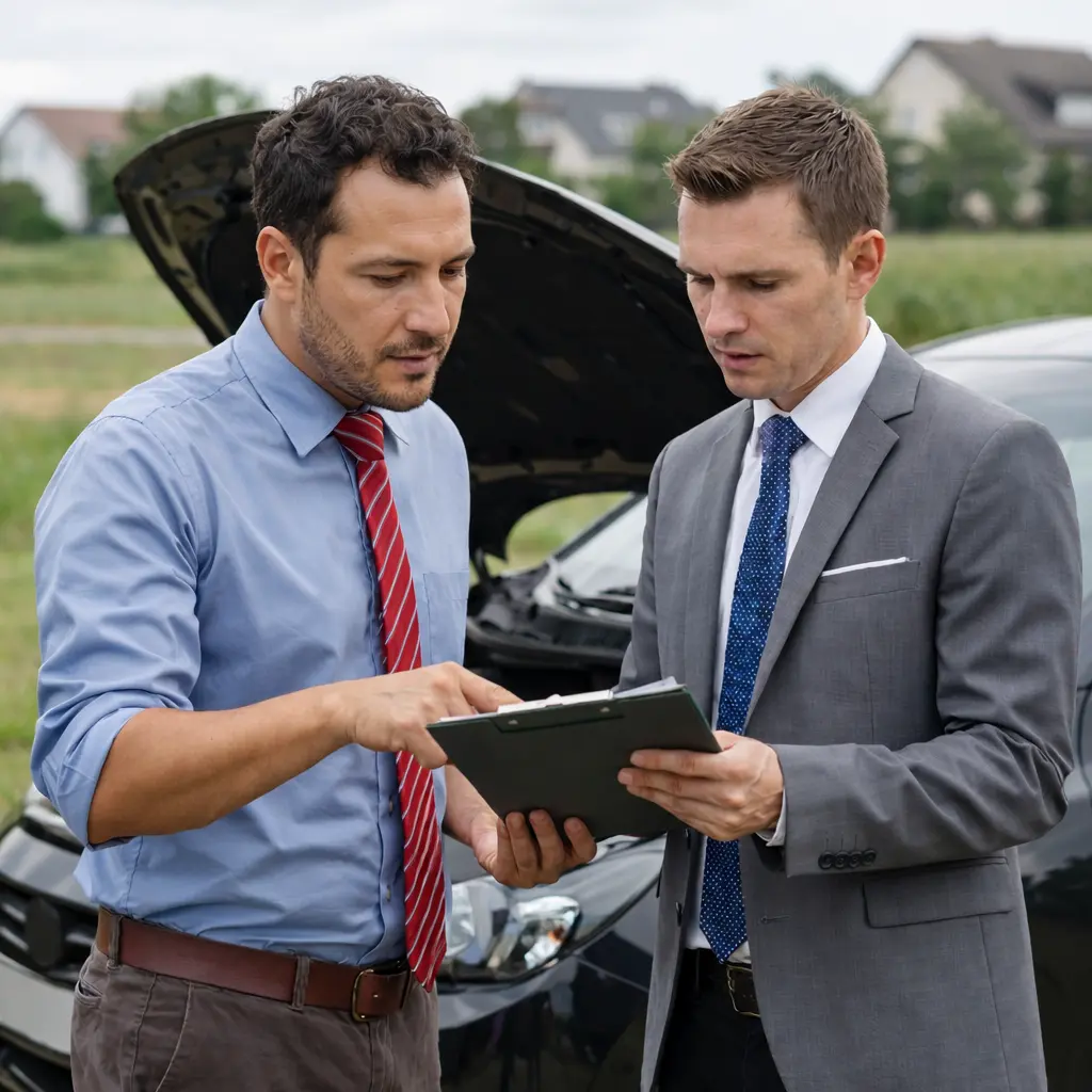 KFZ-Sachverständiger vor Ort