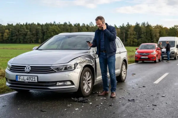 Unfall mit dem Leasingauto