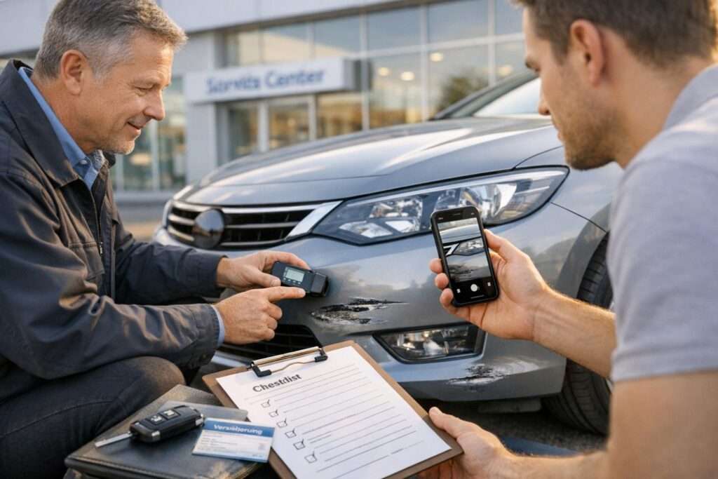 Unfall mit dem Leasingauto: Gutachter, Rechte & Rückgabe