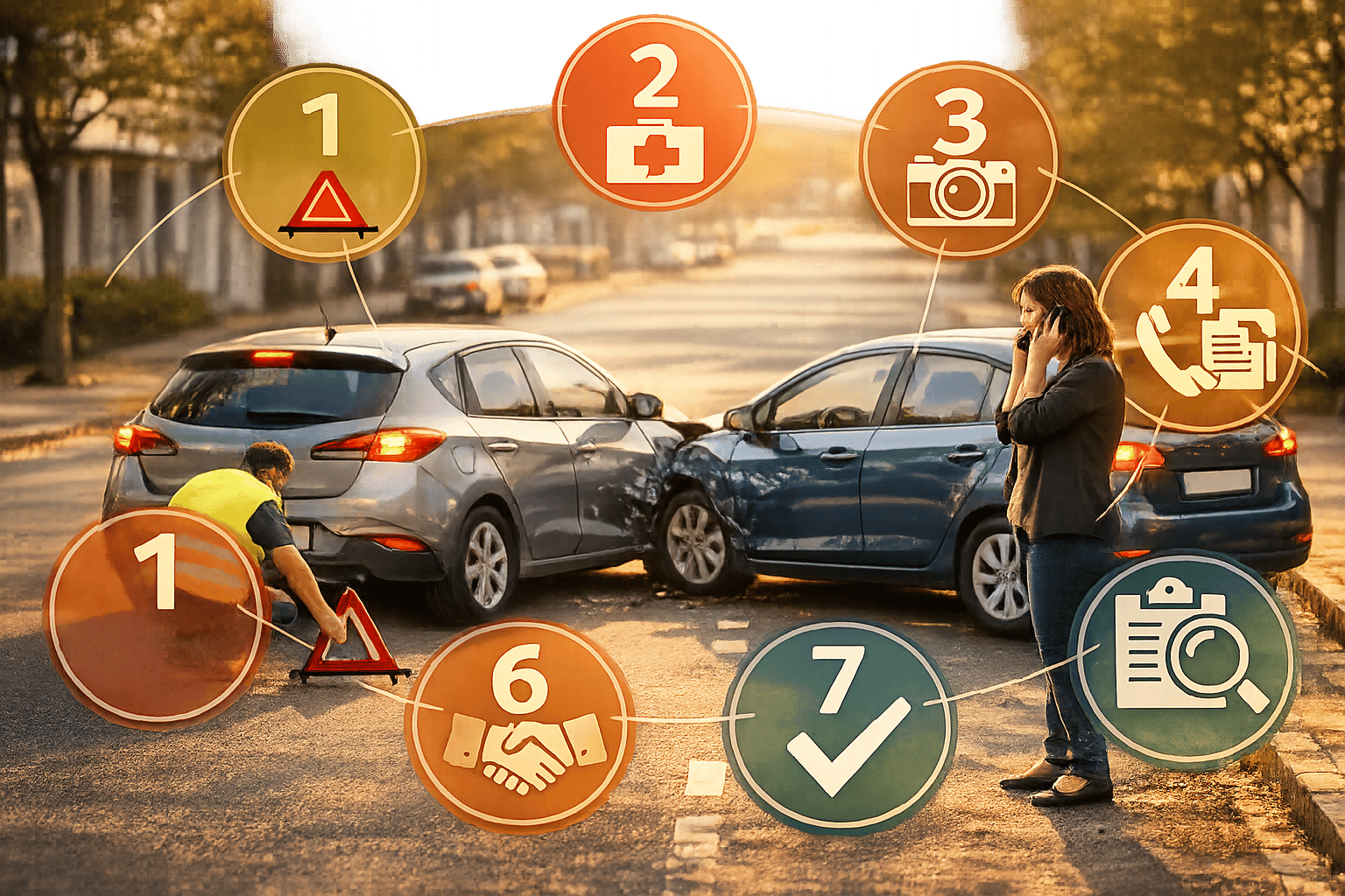 Unfallschaden am Auto: 7 Schritte nach dem Crash