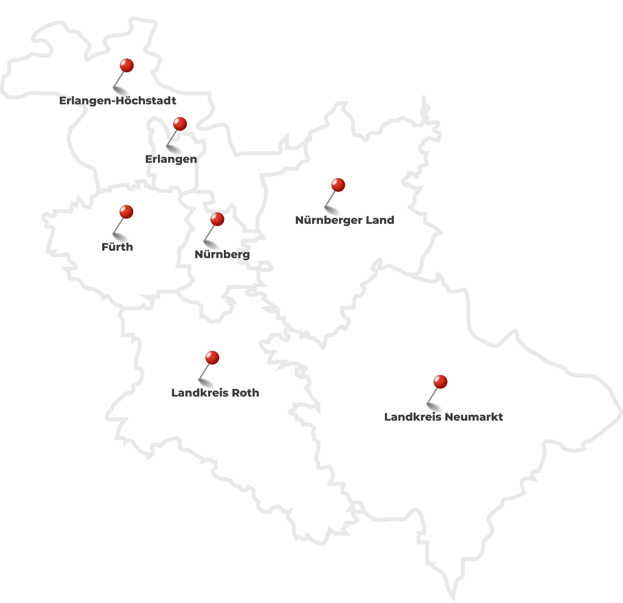 Unsere Einsatzgebiete - Nürnberg und Umgebung